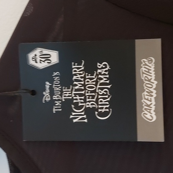 NWT Cakeworthy X Disney Nightmare Before Christmas Sheer Lettuce Hem Long Sleeve - Picture 4 of 9